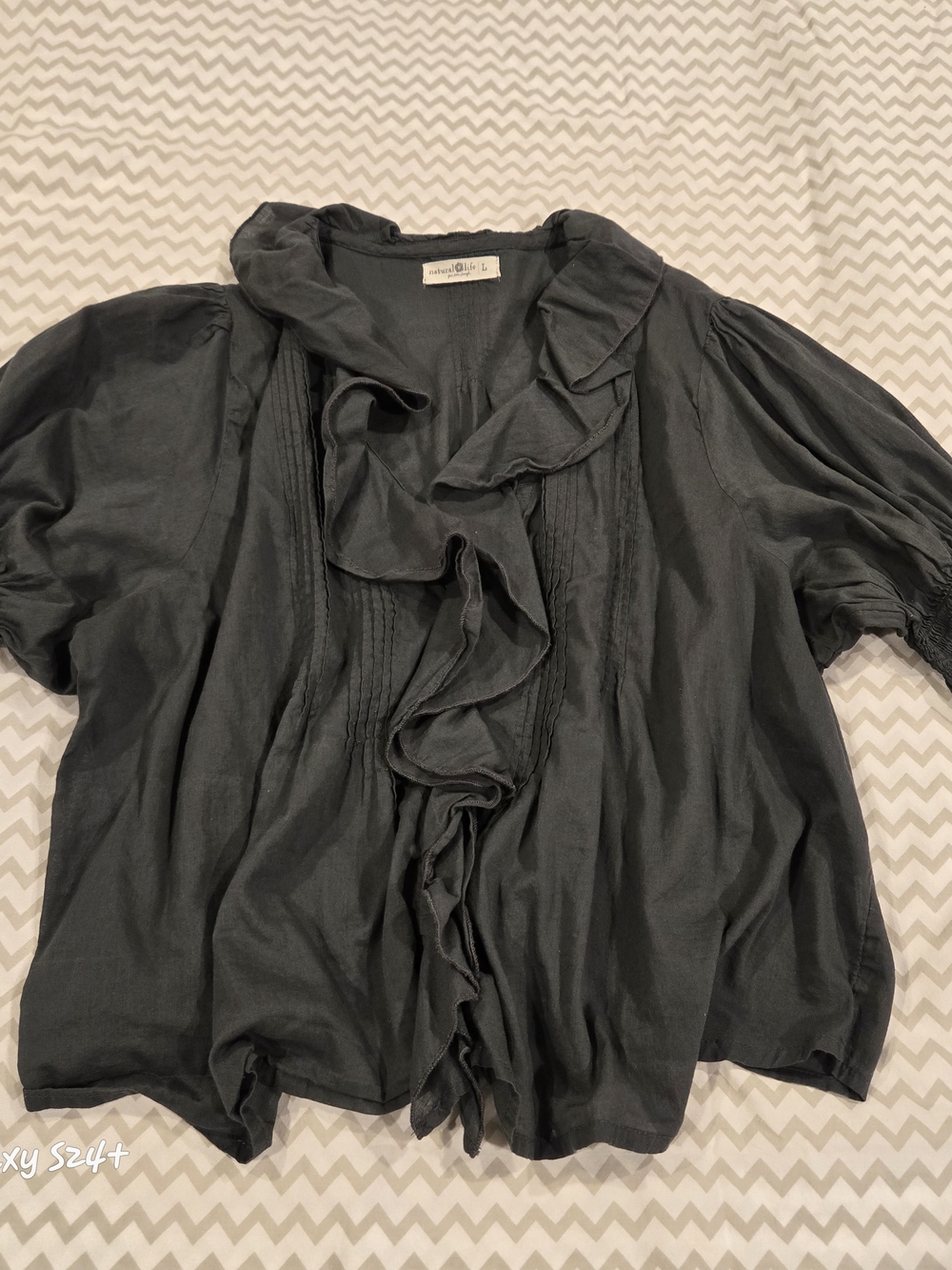 Natural Life Women's My Favorite Cotton Top in Black